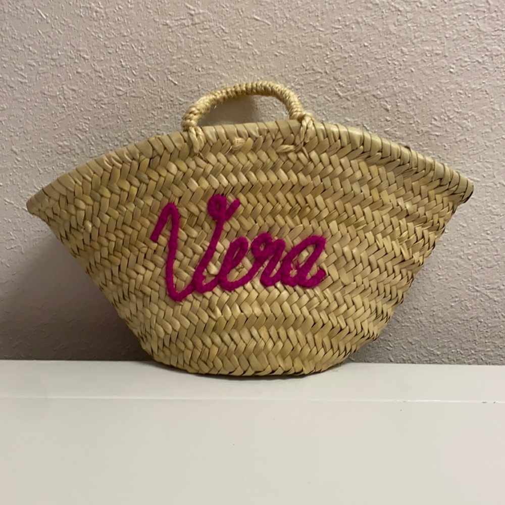 Easter Basket or Purse "Vera" straw purse